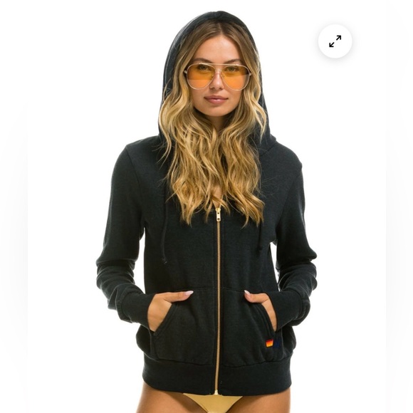 Aviator Nation Tops - Aviator Nation Bolt Zip Hoodie